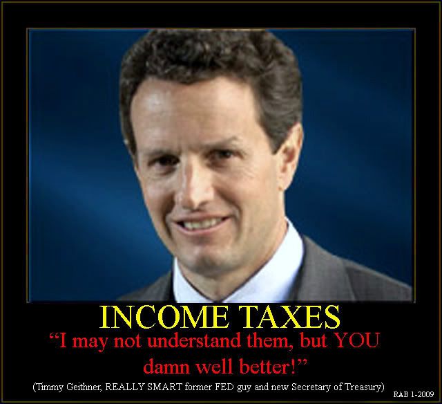 Sooo does that mean Timmy the tax cheat Geithner should have went to the BIG 