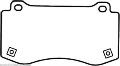 BENDIX {Semi Metallic Brake Pad} Front