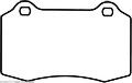BENDIX Brake Pad {Semi Metallic Brake Pad} Rear
