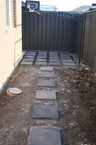 This is how our stepping stone pavers were done.