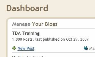 1000 posts at TDA!