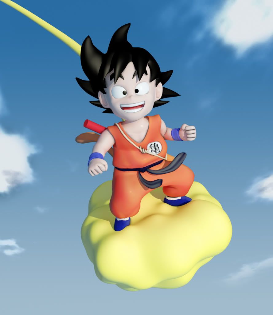 Kid Goku Training