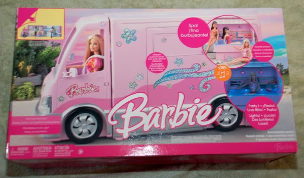 barbie motorized van