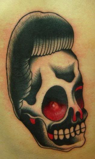 skull old school tattoo