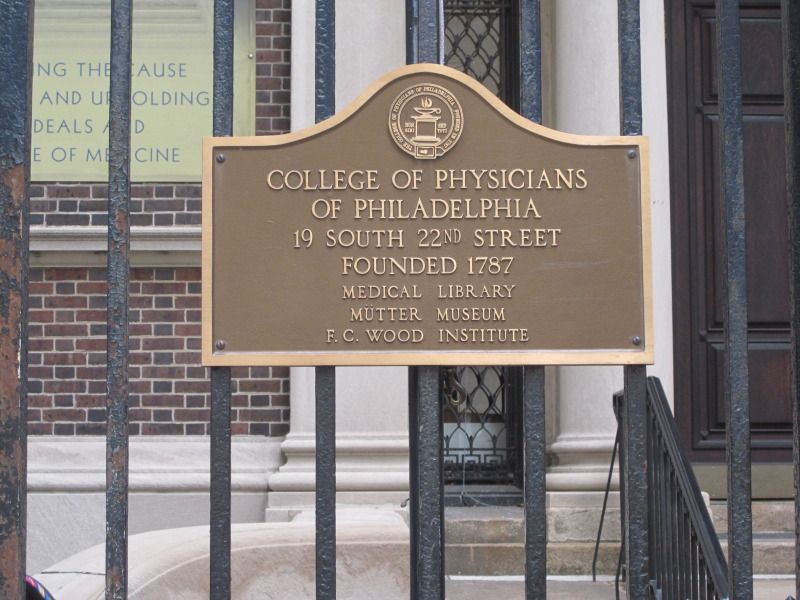 Mutter Museum and Medical Library Entrance