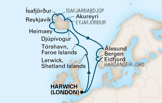 Подготовка к круизу HAL Ryndam вокруг Исландии с 20.06.15