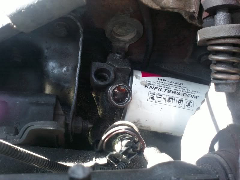 changing oil pressure sensor