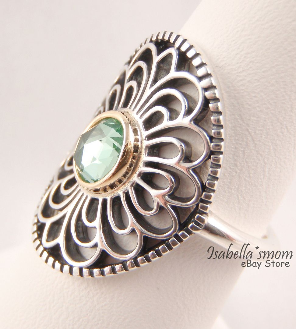 Pandora Ring 60 Pandora Silver 14k Gold Symbol Of Love Heart CZ