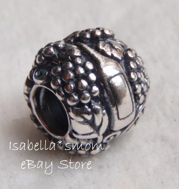 New 100 Authentic Pandora Wine Vino Bottle Glass Silver Charm Bead