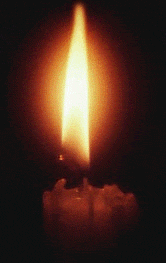 Full-size memorial candle