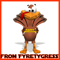 Happy Thanksgiving turkey greeting