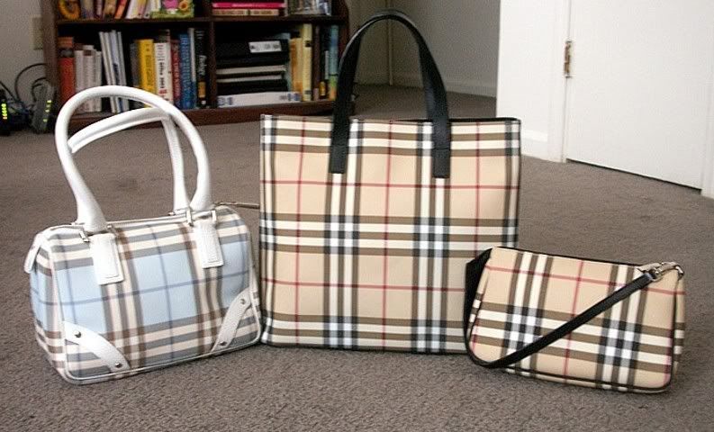 Here's my small Burberry collection Left to right Novacheck Sling Bag