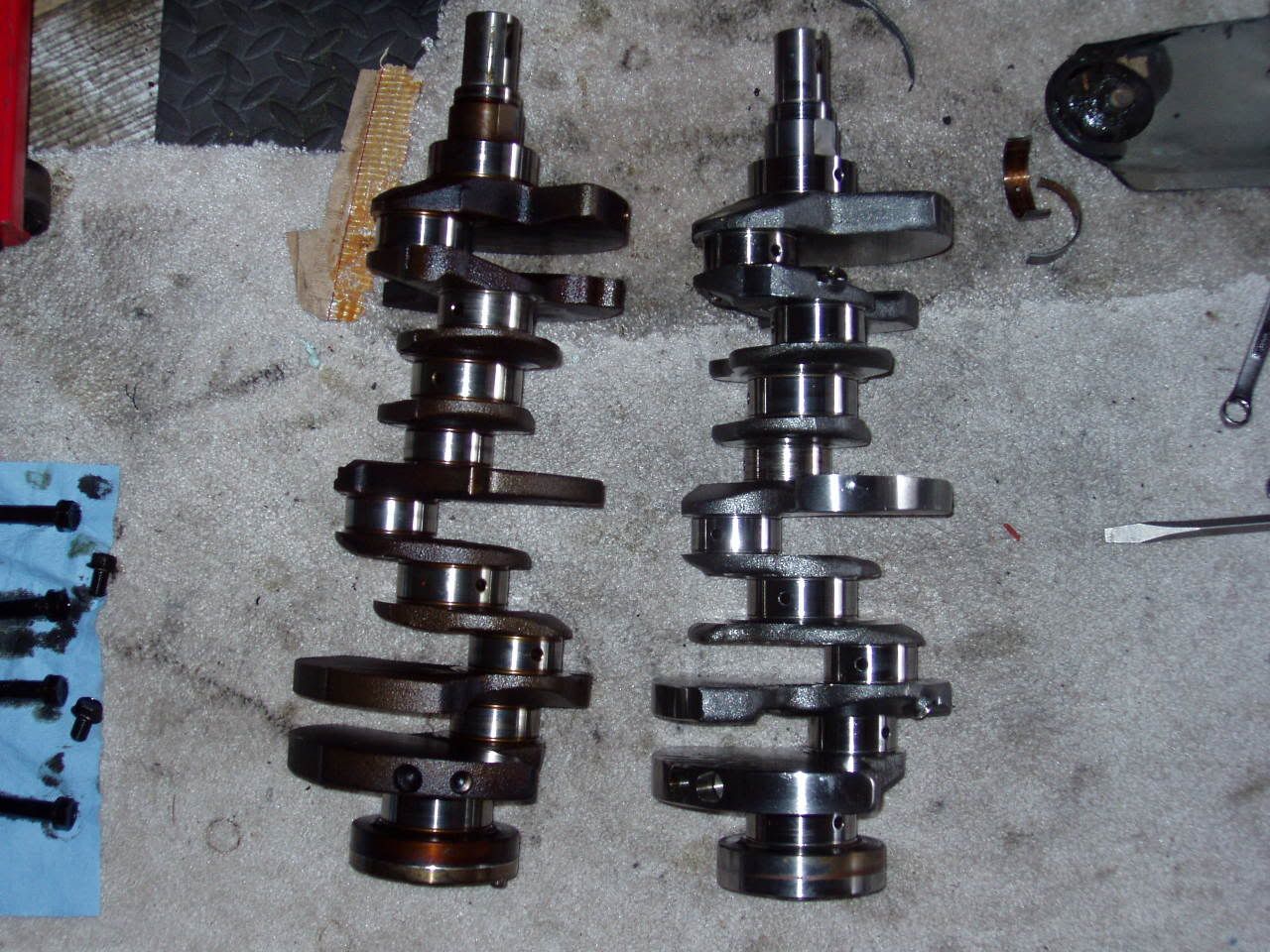 Differences between cast crank and crank w/pics 3000GT/Stealth