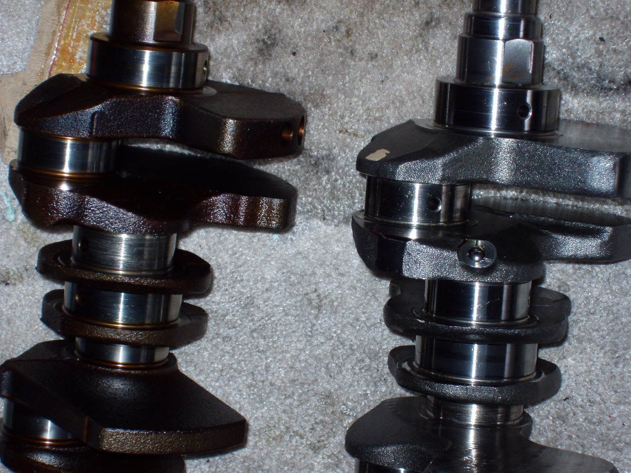 Differences between cast crank and crank w/pics 3000GT/Stealth