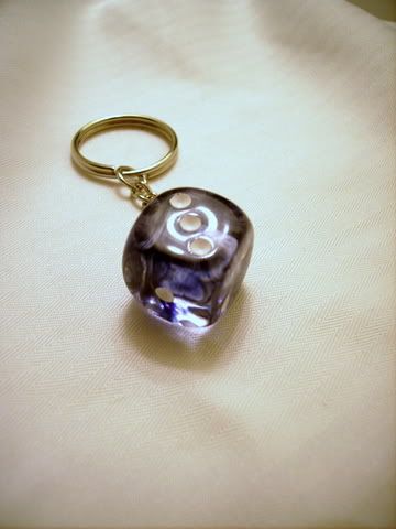 D6 Black Nebula Keyring