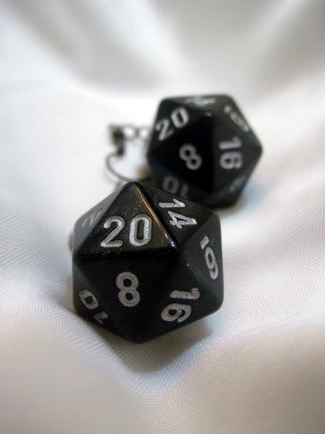 D20 Smoke Borealis 2 Earrings