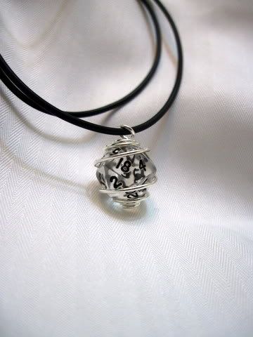 Mini Clear White Spiral