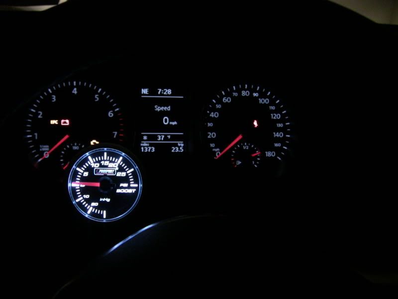 ProSport boost gauge installed VW Vortex Volkswagen Forum