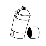 spray can logo