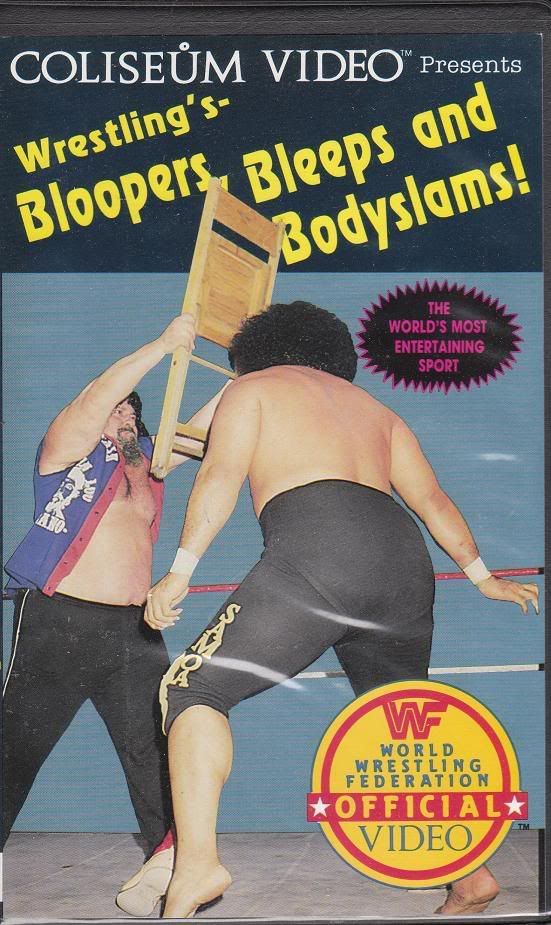 WWF Bloopers Bleeps SEALED Coliseum Video 1985 VHS 4A