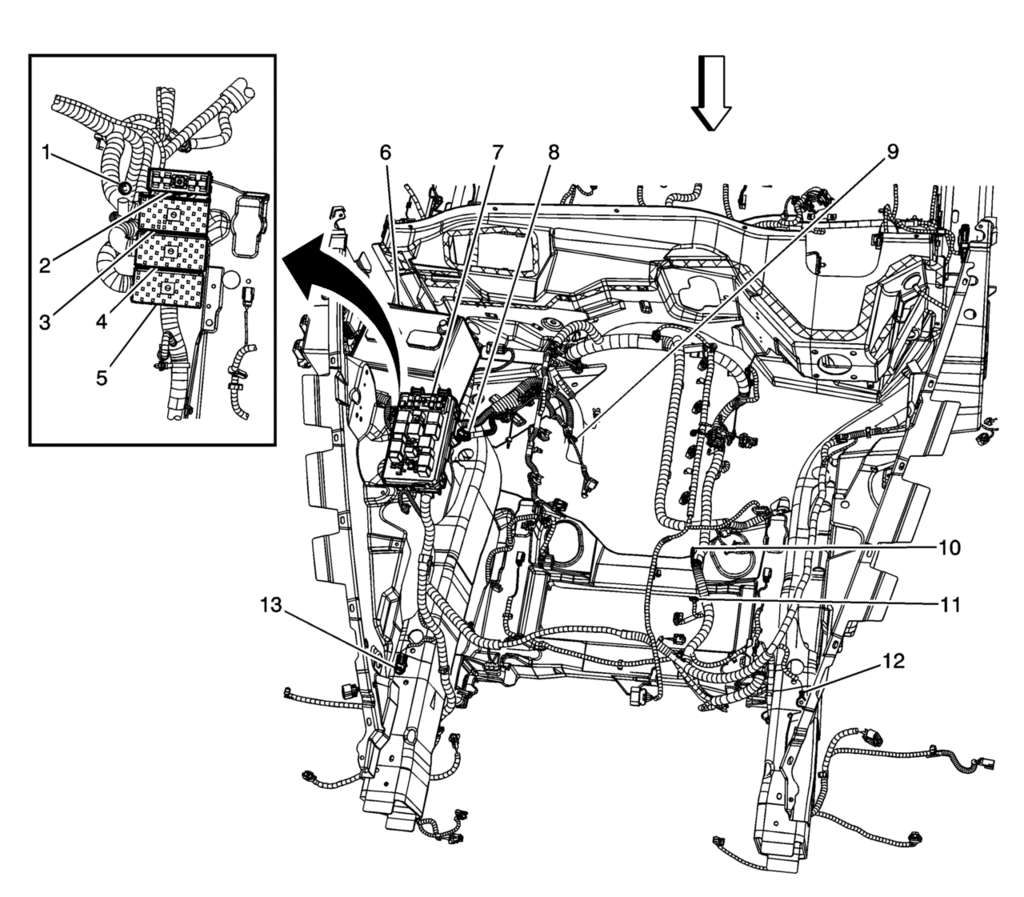 grounding point battery c4 corvette