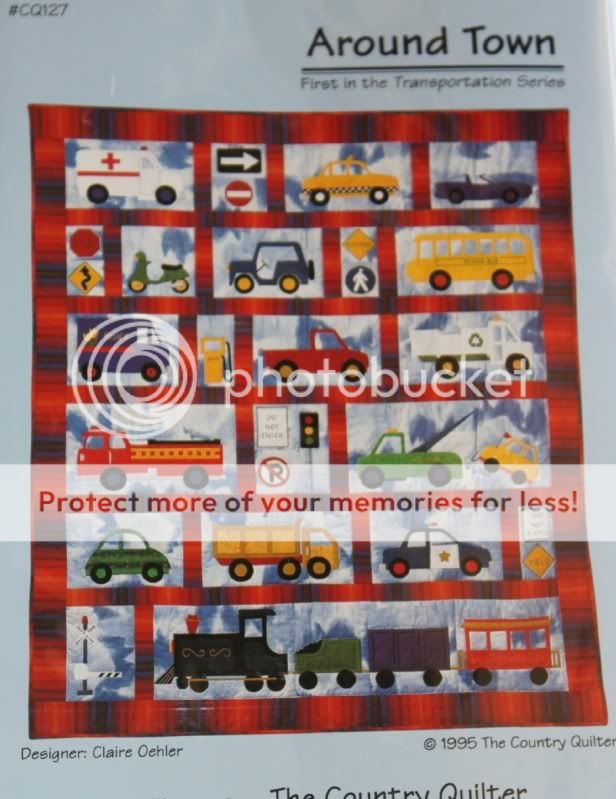 Around Town~Truck Car Bus Train Nursery Quilt Pattern  