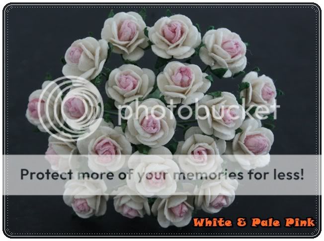 Mini 50 Miniature Artificial Rose Flower Mulberry Paper  