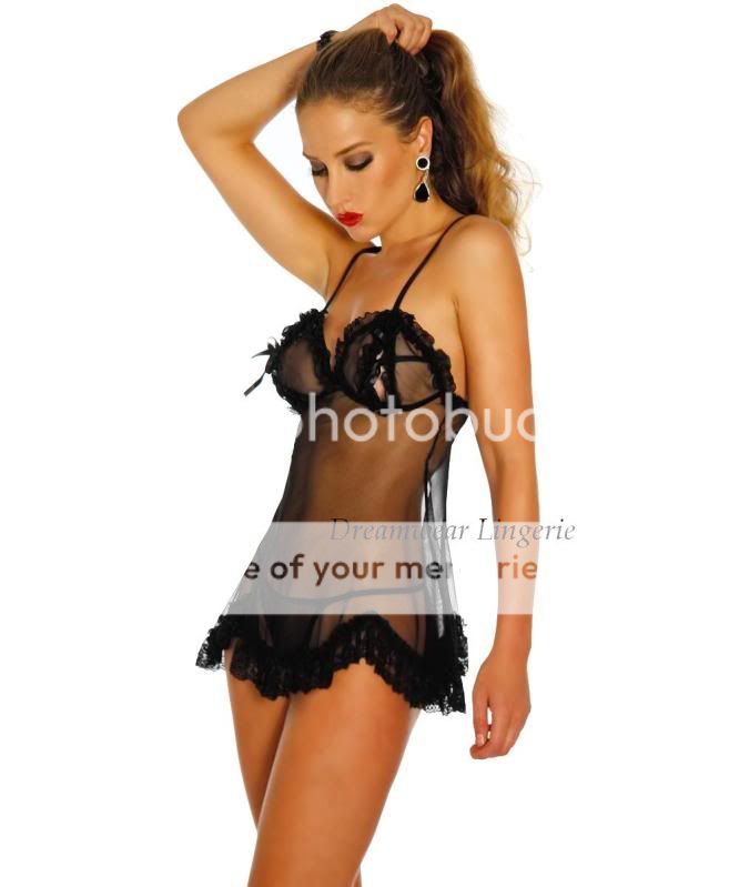 Sheer Lace Sexy New Size 8 10 12 Dress Lingerie