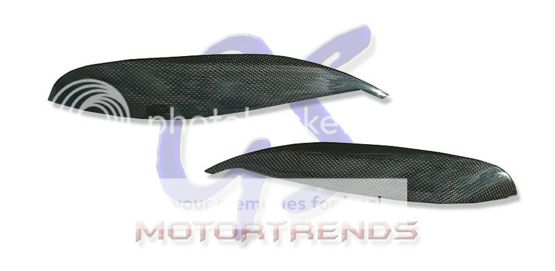 CIVIC 96 98 2/3/4DR REALCARBON FIBER EYEBROWS LIDS  