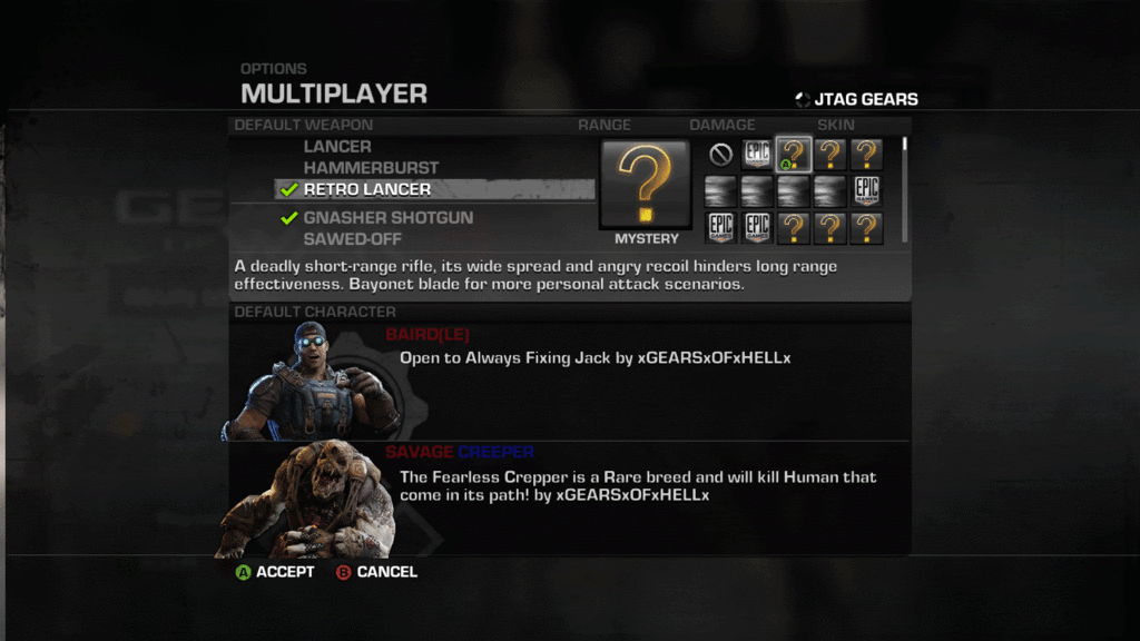 gears of war 3 all weapon skins