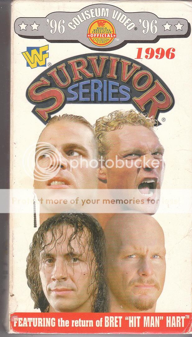 Original Survivor Series 96 video comes with unaltered slipcase 